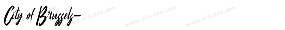 City of Brussels字体转换